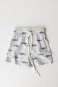 mini shark swim trunks