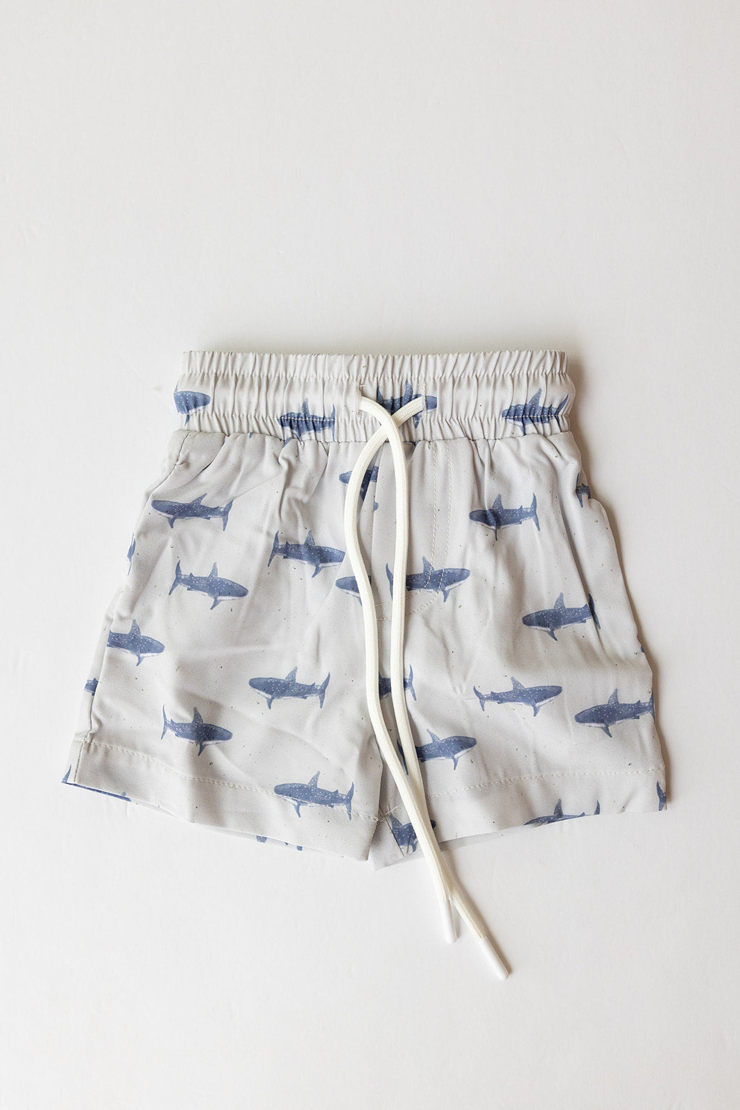 mini shark swim trunks